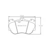 Pagid Racing 4907 RSC1 E4907RSC1 - disegno sagoma 4907
