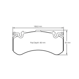 Pagid Racing 4937 RSC1 E4937RSC1 - Zeichnung Form 4937