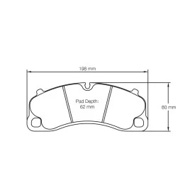 Pagid Racing 4924 RSL1 E4924RSL1 - Zeichnung Form 4924