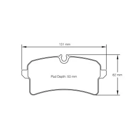 Pagid Racing 4938 RSC1 E4938RSC1 - Zeichnung Form 4938