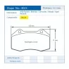 Pagid Racing 8023 RSL29 E8023R29 - Zeichnung Form 8023