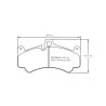 Pagid Racing 8003 RSL1E E8003RSL1E - shape 8003 drawing