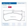 Pagid Racing 8028 RST3 E8028RST3 - shape 8028 drawing