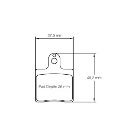 Pagid Racing 5101 K1 E5101K1 - dessin forme 5101
