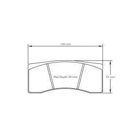 Pagid Racing 8030 RST5E E8030RST5E - disegno sagoma 8030