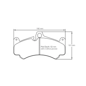 Pagid Racing 8004 RSL1E E8004RSL1E - Zeichnung Form 8004