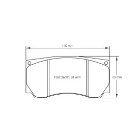 Pagid Racing 8033 RST5E E8033RST5E - Zeichnung Form 8033