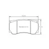 Pagid Racing 8033 RST5E E8033RST5E - Zeichnung Form 8033