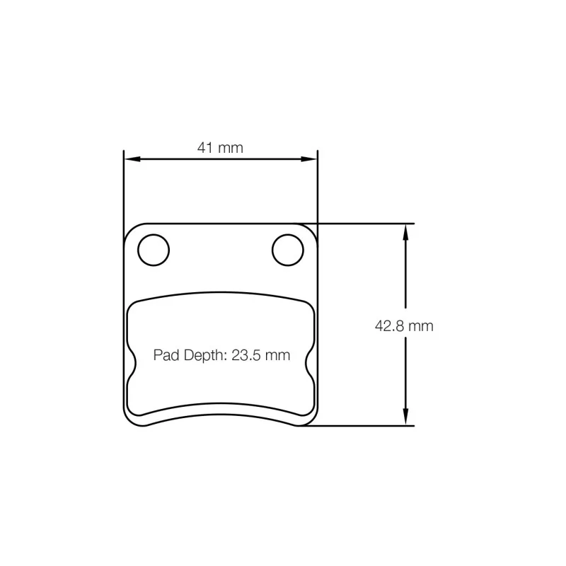 Pagid Racing 5106 K1 E5106K1 - dessin forme 5106 Pagid Racing 5106 K1 E5106K1 - dessin forme 5106