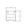 Pagid Racing 5106 K2 E5106K2 - shape 5106 drawing