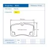 Pagid Racing 8006 RSL1 E8006RSL1 - dessin forme 8006
