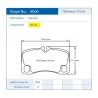 Pagid Racing 8006 RSL29 E8006R29 - Zeichnung Form 8006