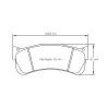 Pagid Racing 8038 RSL1E E8038RSL1E - dibujo forma 8038