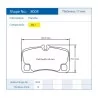 Pagid Racing 8008 RSL1 E8008RSL1 - shape 8008 drawing