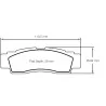 Pagid Racing 6003 UTV2 E6003UT2 - Zeichnung Form 6003