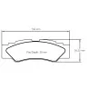 Pagid Racing 6004 UTV2 E6004UT2 - Zeichnung Form 6004