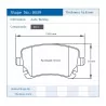 Pagid Racing 8039 RSC1 E8039RSC1 - shape 8039 drawing