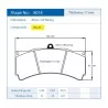 Pagid Racing 8018 RSL29 E8018R29 - dessin forme 8018