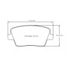 Pagid Racing 7035 RSL2 E7035RSL2 - Zeichnung Form 7035