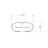 Pagid Racing 7036 RSL29 E7036R29 - Zeichnung Form 7036