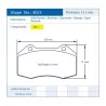 Pagid Racing 8023 RSL1 E8023RSL1 - shape 8023 drawing