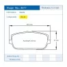 Pagid Racing 8077 RSL29 E8077R29 - shape 8077 drawing