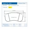 Pagid Racing 8100 RSL1 E8100RSL1 - shape 8100 drawing