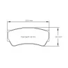 Pagid Racing 8049 RS42 E8049R42 - dessin forme 8049