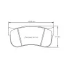 Pagid Racing 8100 RSL2E E8100RSL2E - shape 8100 drawing