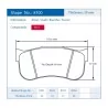 Pagid Racing 8100 RST1 E8100RST1 - shape 8100 drawing