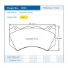 Pagid Racing 8083 RSL1 E8083RSL1 - shape 8083 drawing