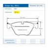 Pagid Racing 8053 RSL19 E8053R19 - shape 8053 drawing