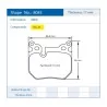 Pagid Racing 8085 RSL29 E8085R29 - Zeichnung Form 8085