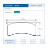 Pagid Racing 8086 RSH29E E8086RSH29E - Zeichnung Form 8086
