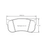 Pagid Racing 8101 RST5E E8101RST5E - dibujo forma 8101