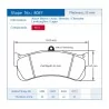 Pagid Racing 8087 RST1 E8087RST1 - disegno sagoma 8087