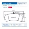 Pagid Racing 8087 RST3 E8087RST3 - Zeichnung Form 8087