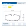 Pagid Racing 8113 RSL29 E8113R29 - disegno sagoma 8113