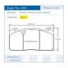 Pagid Racing 8091 RSL19 E8091R19 - disegno sagoma 8091