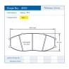Pagid Racing 8092 RSL1 E8092RSL1 - shape 8092 drawing