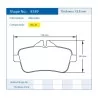 Pagid Racing 8189 RSL29 E8189R29 - Zeichnung Form 8189