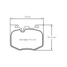 Pagid Racing 8275 RSL29 E8275R29 - Zeichnung Form 8275