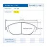 Pagid Racing 8201 RSL29 E8201R29 - Zeichnung Form 8201