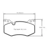 Pagid Racing 8278 RSL1 E8278RSL1 - disegno sagoma 8278
