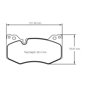 Pagid Racing 8278 RSL29 E8278R29 - Zeichnung Form 8278