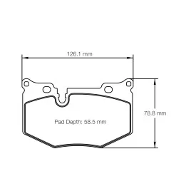 Pagid Racing 8279 RSL29 E8279R29 - Zeichnung Form 8279