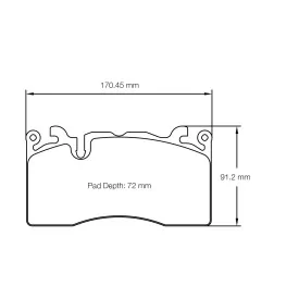 Pagid Racing 8283 RSL29 E8283R29 - Zeichnung Form 8283