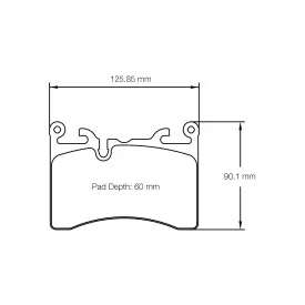Pagid Racing 8284 RSL29 E8284R29 - Zeichnung Form 8284