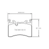 Pagid Racing 8284 RSL29 E8284R29 - Zeichnung Form 8284
