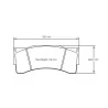 Pagid Racing 8222 RSL1E E8222RSL1E - disegno sagoma 8222